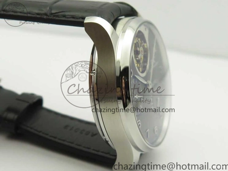 MIROTIME 0809 Portuguese Tourbillon IW5046 SS ZF Best Edition Gray Dial on Black Leather Strap SunProtective 7147
